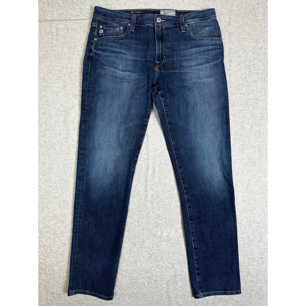 AG Tellis Jeans Mens 34x34 Blue Modern Slim Fit Japanese Fabric Denim 360